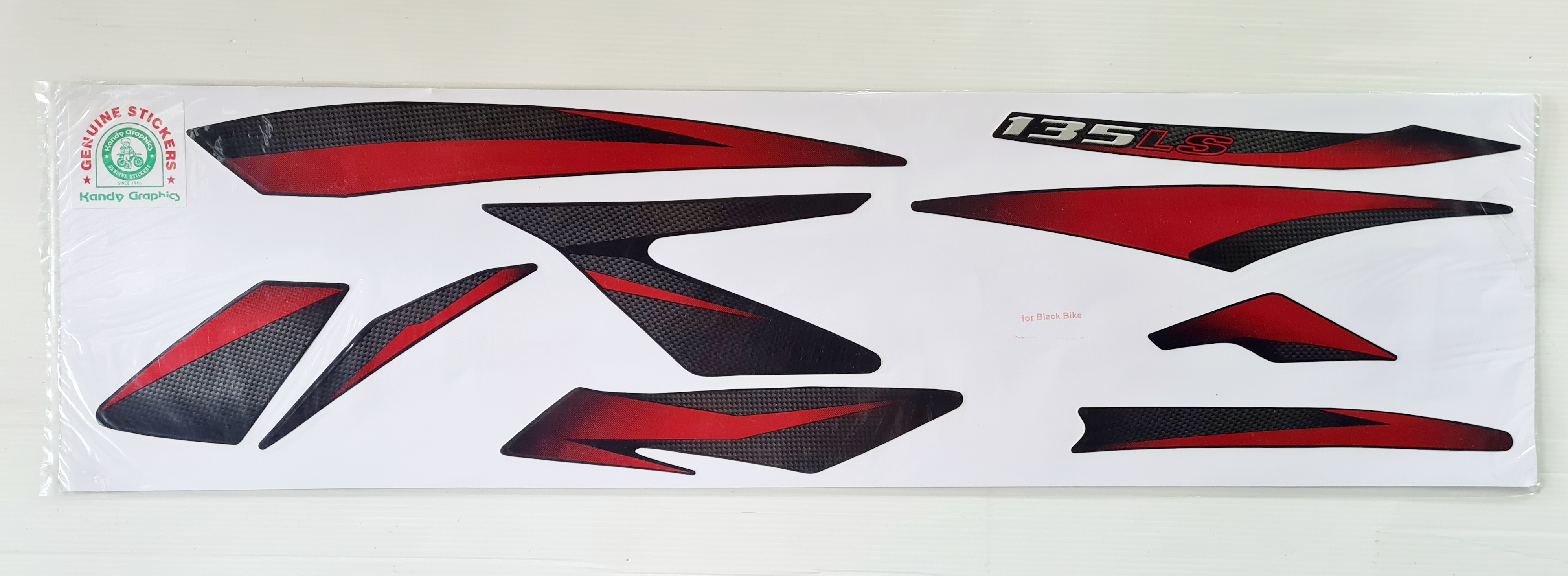 Bajaj Pulsar 135 LS CF 2017 Black Bike - Red Sticker — PULSAR sticker, Sri Lanka